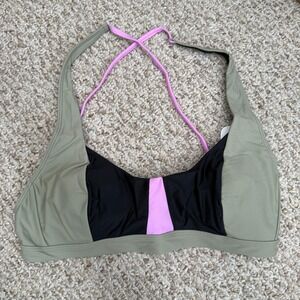 prAna Women Tulum Top‎ Large Color Block Padded MSRP$65